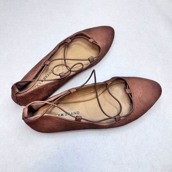 Lucky brand Aviee women rounded toe flats sz8 - Picture 5 of 10